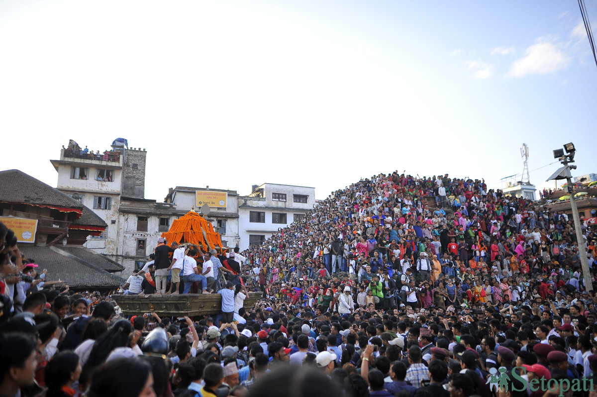 आजको तस्विरमा इन्द्रजात्रा