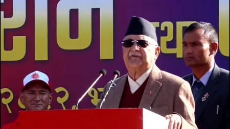 एमालेको जनसभामा ओलीको सम्बोधन (लाइभ)