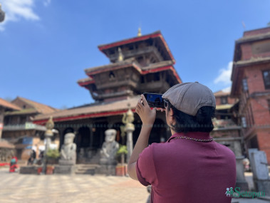 २६ वर्षीय रूसेल शिल्पकार। तस्बिरः सबिना श्रेष्ठ/सेतोपाटी