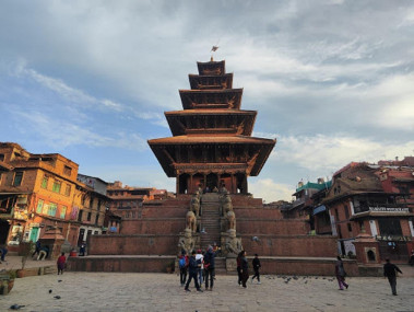 भक्तपुर त:मारी अवस्थित न्यातपोल मन्दिर।