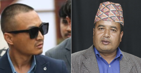 सुदन गुरूङ र महेश बस्नेत।