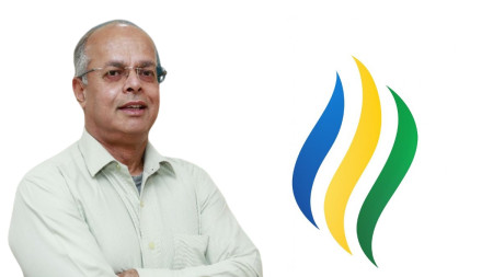 वीरेन्द्रबहादुर बस्नेत र उनको पार्टीको चुनाव चिह्न।