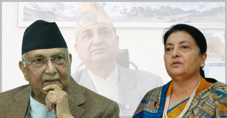 रिङ बाहिरबाट ओलीलाई चुनौती दिँदै विद्या भण्डारी