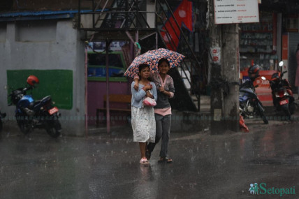 सातै प्रदेशमा पानी पर्ने, यी स्थानमा भारी वर्षाको सम्भावना