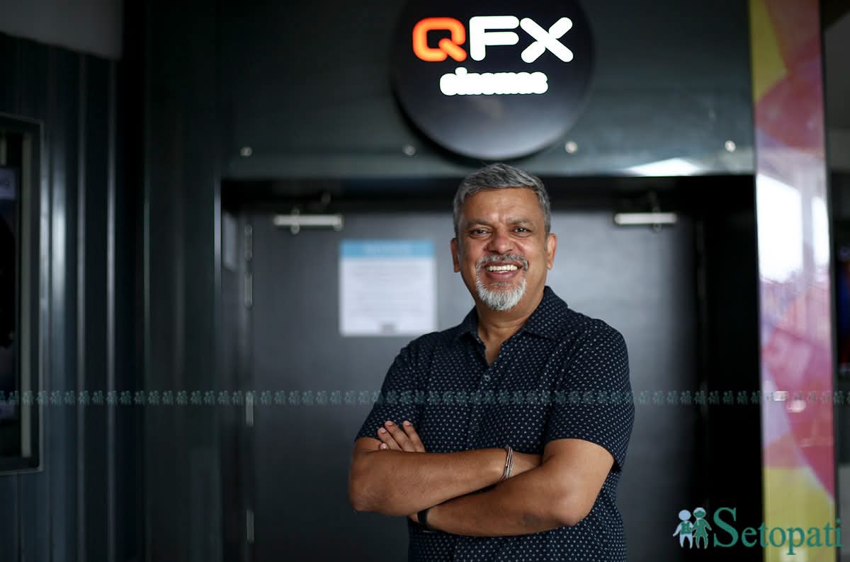 क्युएफएक्सका एक सञ्चालक भाष्कर ढुंगाना। तस्बिर: नवीनबाबु गुरूङ/सेतोपाटी