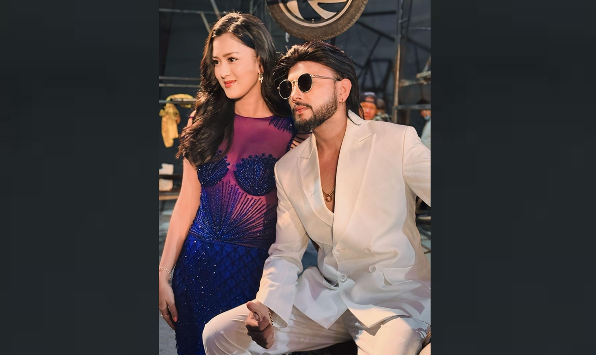 फिल्मकी अभिनेत्री उपासना सिंह ठकुरी र गायक दुर्गेश थापा