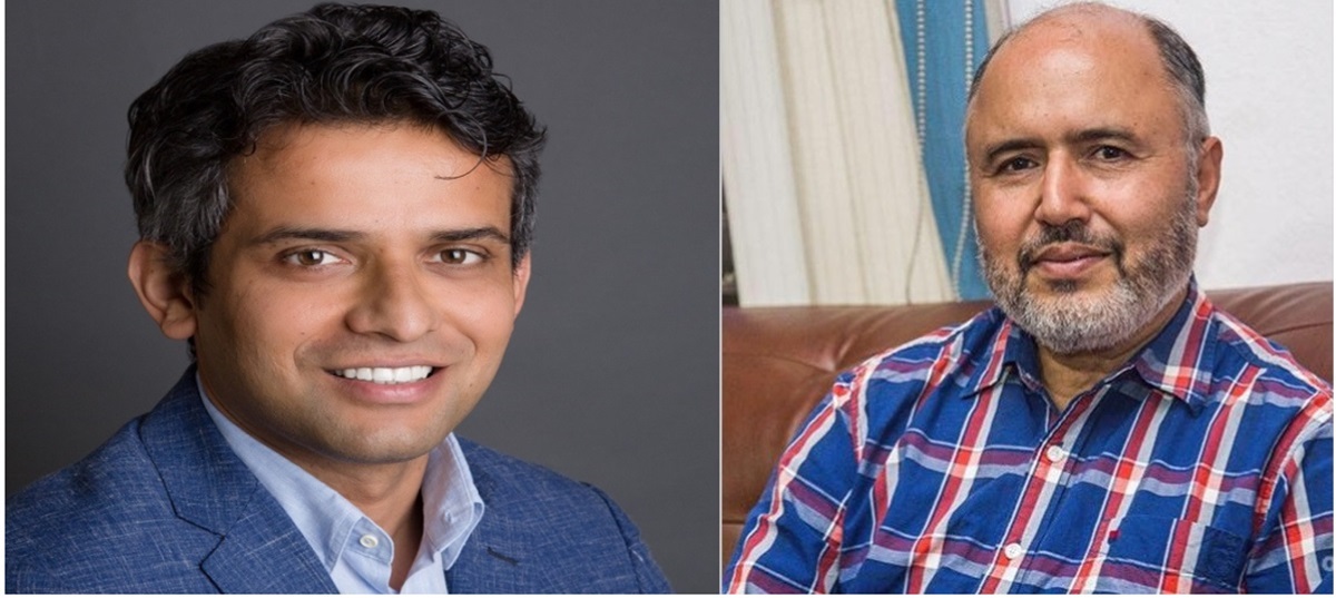 दायाँतर्फ अर्थशास्त्री डा. समीर खतिवडा र बायाँतर्फ पूर्वअर्थसचिव रामेश्वर खनाल