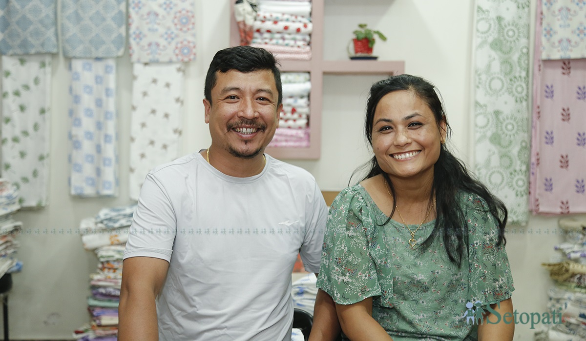 रकी महर्जन र हसना महर्जन। तस्बिरः नवीनबाबु गुरूङ/सेतोपाटी