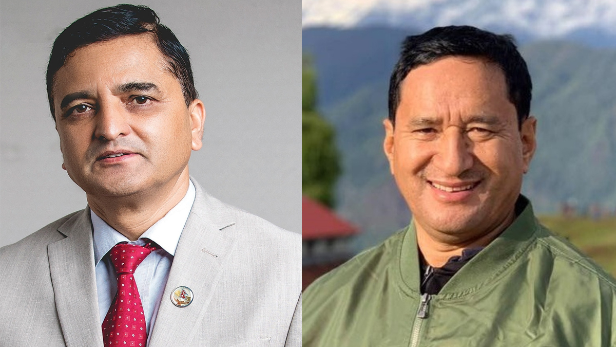 योगेश भट्टराई र रूपनाराण श्रेष्ठ। फाइल तस्बिर।