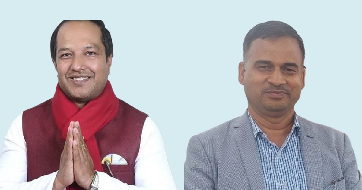 उपाध्यक्ष दिपककुमार साह र कोषाध्यक्ष सुरेन्द्रनारायण यादव। फाइल तस्बिर।