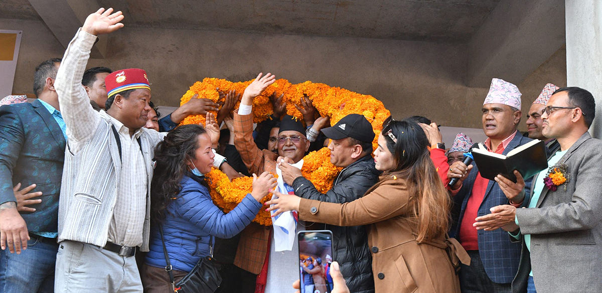 तस्बिर: ओलीको सचिवालय।