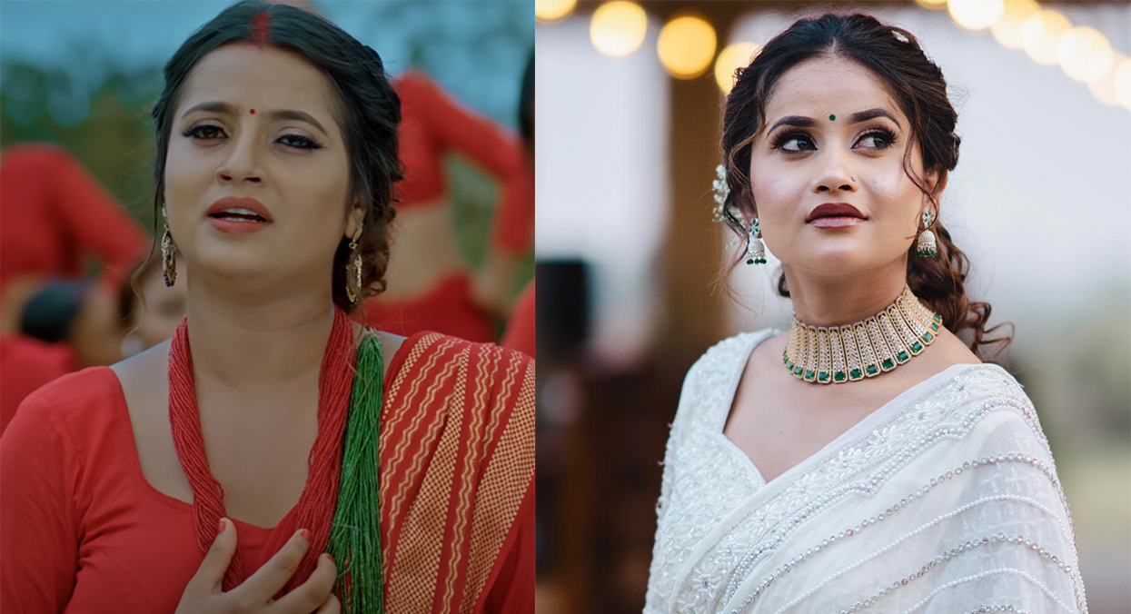 मोडल स्मारिका ढकाल र गायिका एलिना चौहान