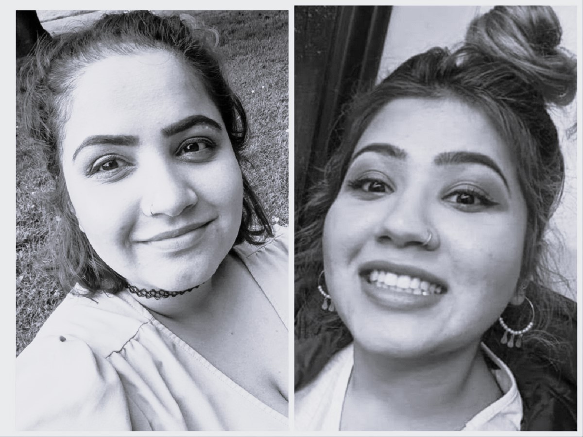 तस्बिरमा मृतक दिदीबहिनी । दायाँ आँचल र बाँया शिक्षा  